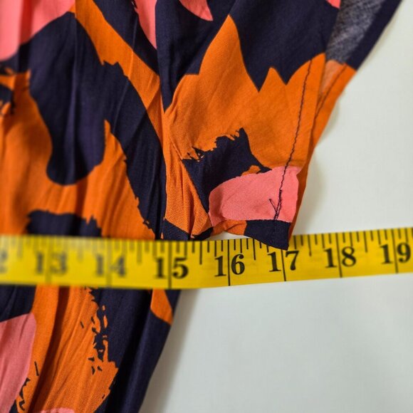 NWT Anthropologie Abel the Label Clare Boho Floral Hi Lo Midi Dress Sz Med - Picture 11 of 11